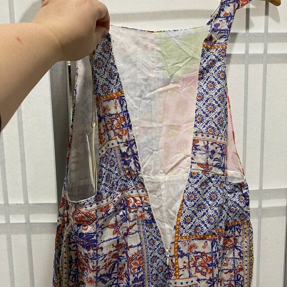 NWT - Anthropologie Let Me Be Patchwork Overalls - Picture 6 of 8